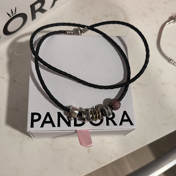 Pandora set of 2 bracelets with charms - Picture 3 of 7